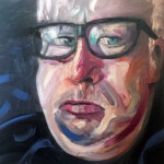 Nachts vor der Leinwand