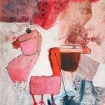 Mops Pelikan und Kind